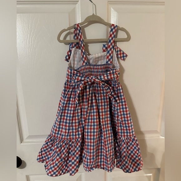 Tahari 5T Americana dress in red/white/and blue gingham. - Picture 2 of 3